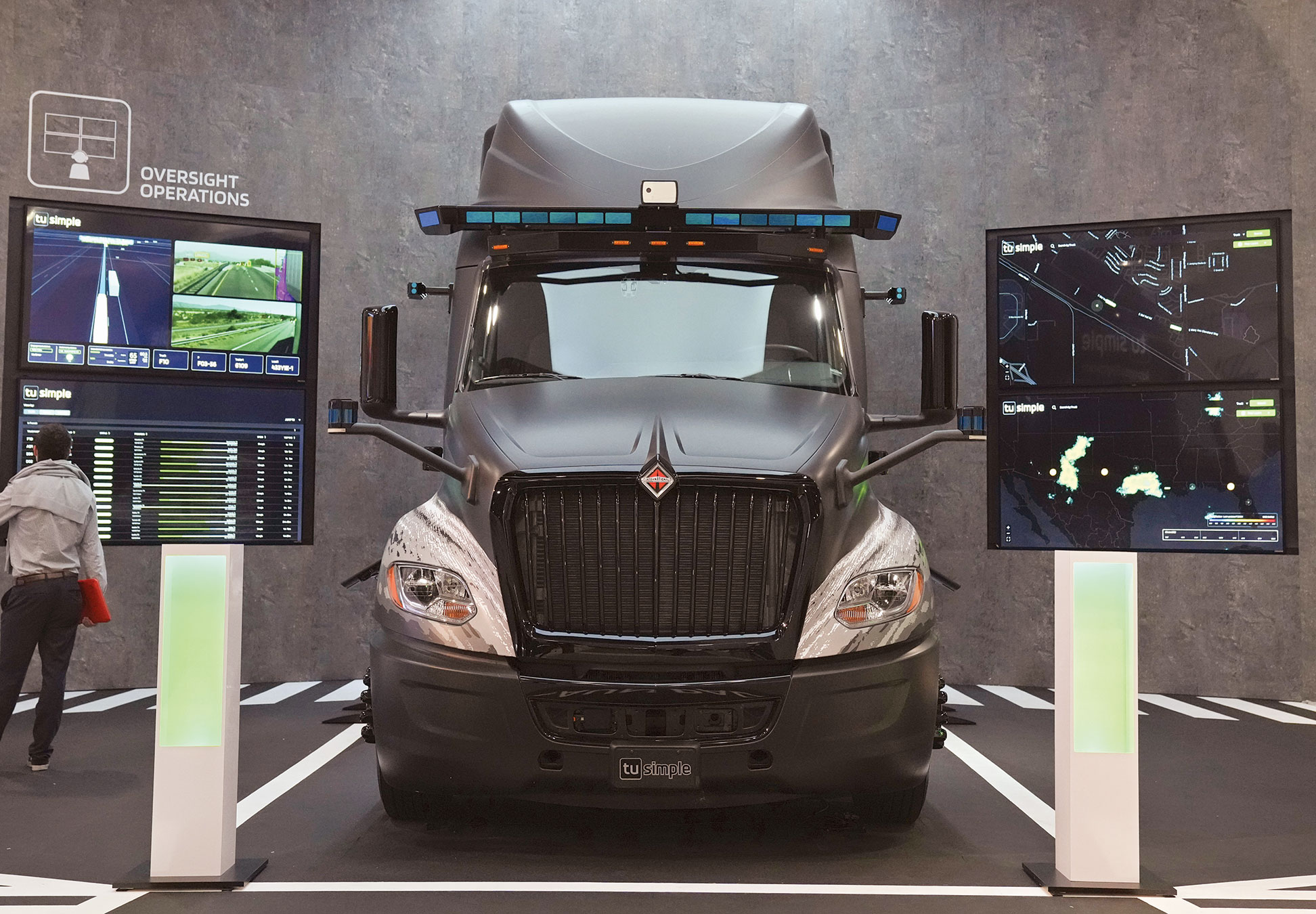TuSimple autonomous truck at 2022 CES