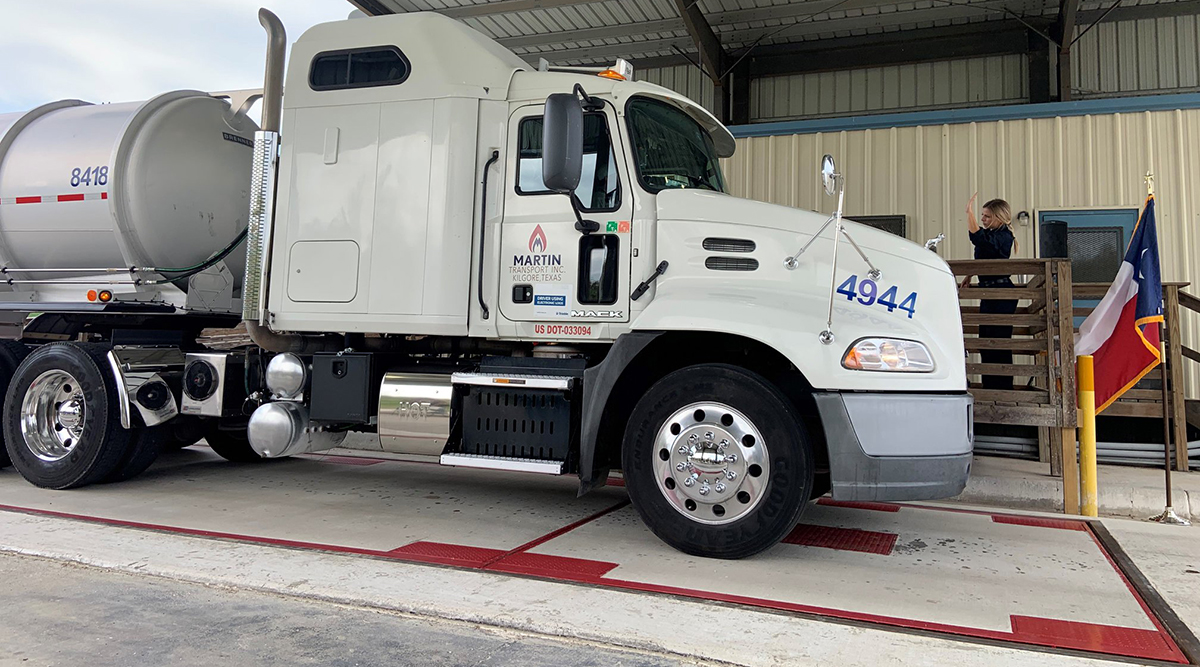 New truck inspection station in Seguin, Texas
