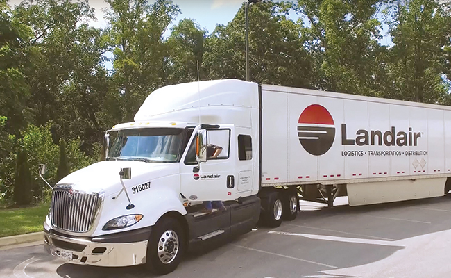 Landair truck on a Kentucky interstate