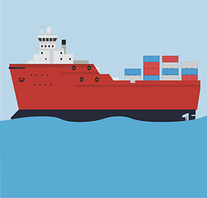 Seaports illustration