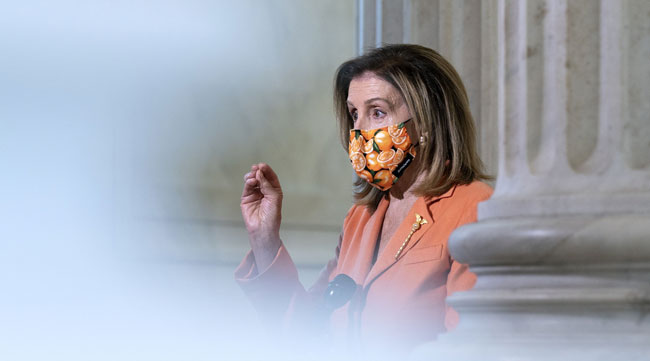 House Speaker Nancy Pelosi has continued to signal progress made on a new virus relief bill.