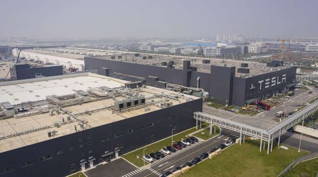 Tesla's Gigafactory in Shanghai.