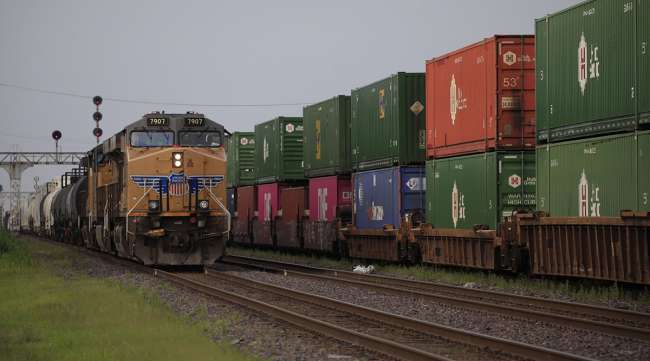 Union Pacific freight trains