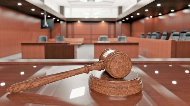 Getty Image of a courtroom