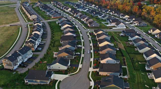 A new housing development in Middlesex Township, Pa.