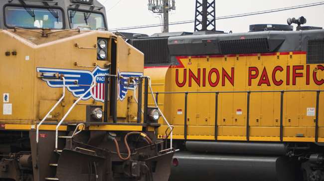 Union Pacific railcars