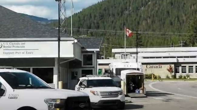 Eastport Idaho Customs and Border Protection station at the Canadian Border