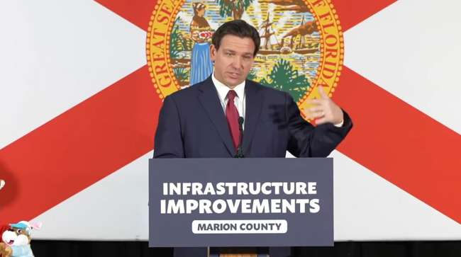 Florida Gov. Ron DeSantis announces $4 million infrastructure grant