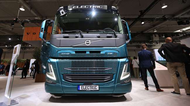 A Volvo Truck at an industry show