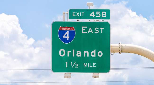 Interstate 4 road sign