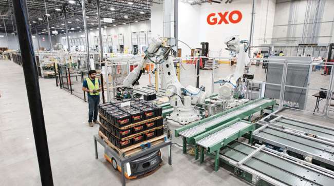 Robotics in GXO warehouse