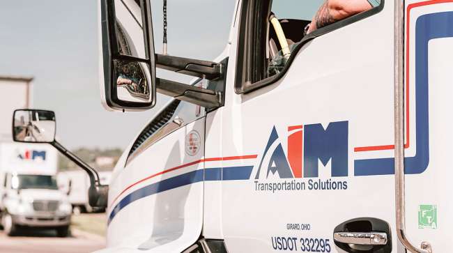 Aim Transportation Solutions truck