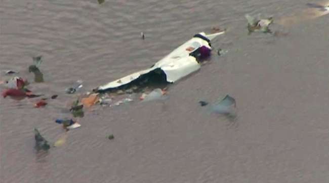 Wreckage from Amazon cargo jet crash