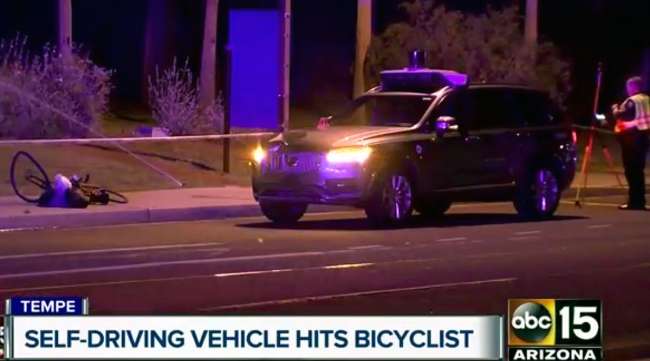 Self-driving Uber fatality in Arizona