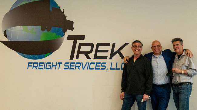 Becker Logistics and Trek Freight Services company officials