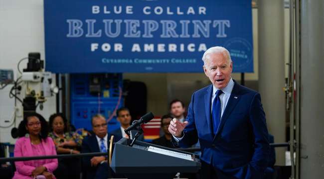 President Joe Biden delivers remarks on the economy at the Cuyahoga Community College