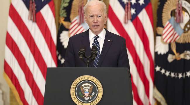 President Joe Biden holds his first press conference
