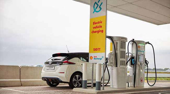 Shell Electric vehicle charging station