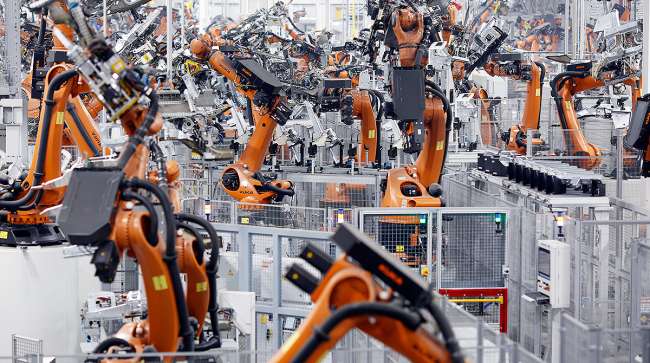Robots at BMW plant