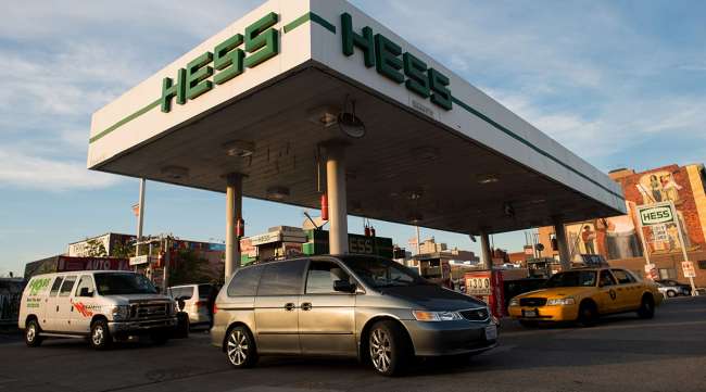 A Hess Corp. gas station in Brooklyn