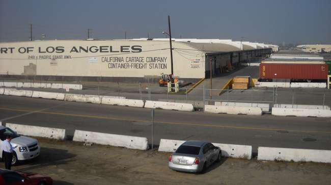 California Cartage warehouse at the Port of L.A.