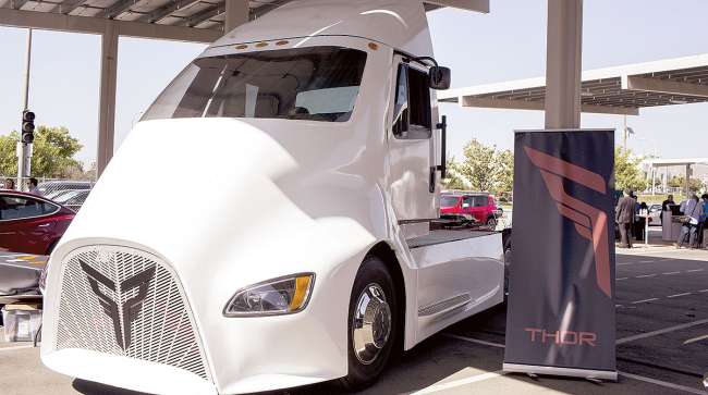Thor ET-One all electric semi-truck