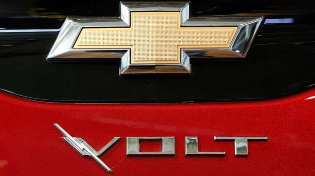 Logo on Chevrolet Volt