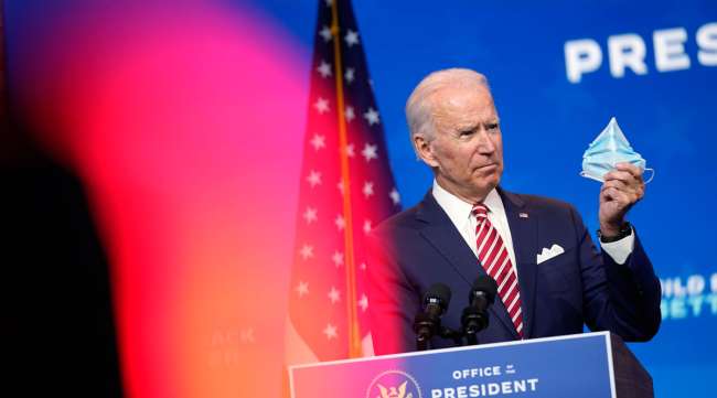 President-elect Joe Biden speaks about economic recovery in Wilmington, Del., on Nov. 16.