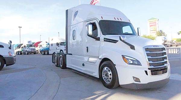A Freightliner for sale at a Tolleson, Ariz. dealership.