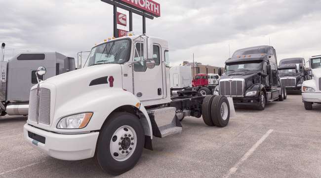 A Kenworth used Class 8 truck