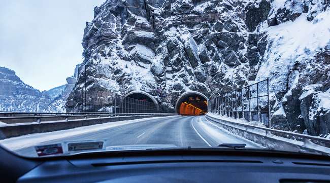 Interstate 70 Hanging Lake Tunnel near Glenwood Springs, Colorado