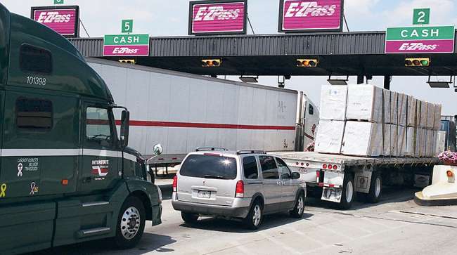 I-95 toll plaza in Connecticut