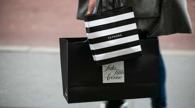 A luxury retail shopper