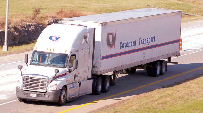 Covenant Transport Services truck