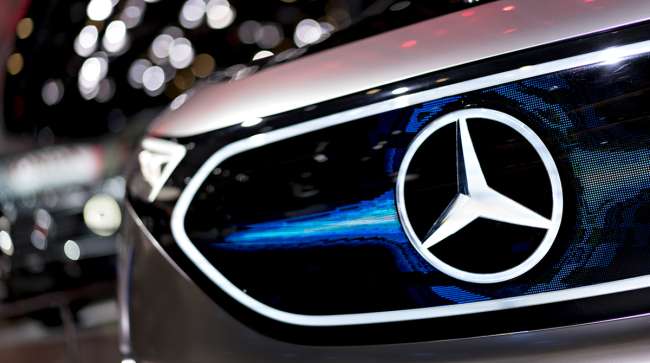 Daimler AG Mercedes-Benz logo on Concept EQA grille