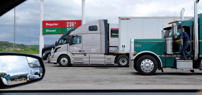 diesel truck stop driver fuel flickr Texas