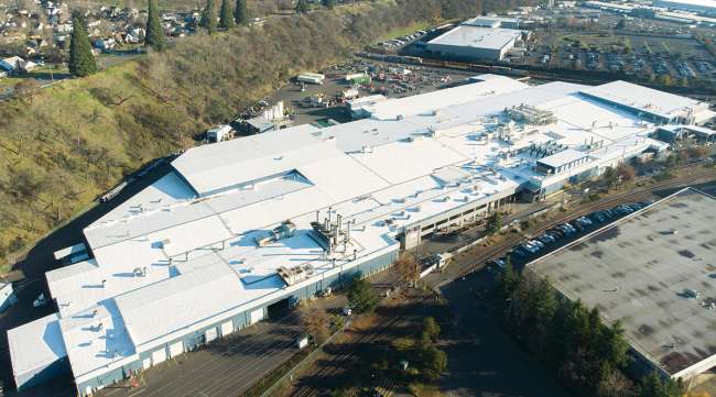 Daimler Trucks North America plant in Portland, Ore.