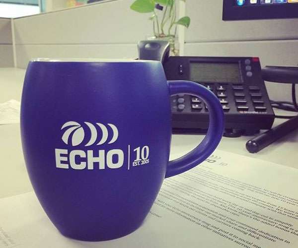 Echo Global Logistics coffee mug