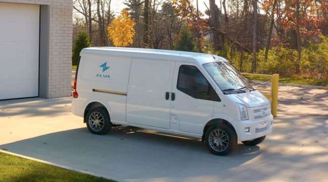 The Electric Last Mile Solutions van has 170 cubic feet of cargo capacity, with a range of 150 to 200 miles on a single charge.