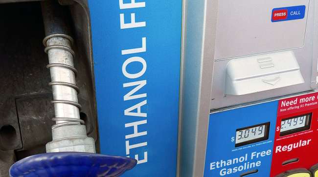 gas pump non-ethanol