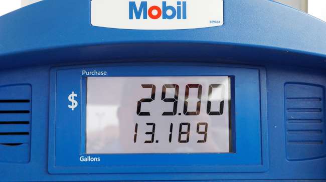Mobil gas pump