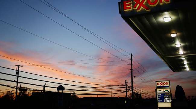 Exxon Mobil Corp. signage in Richmond, Ky,