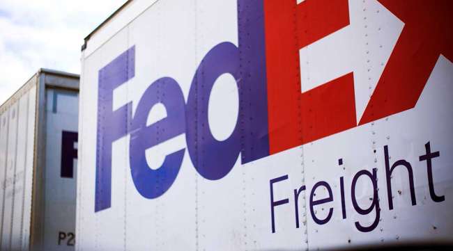 FedEx Freight trailers