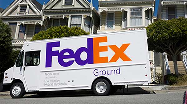 A FedEx Ground truck
