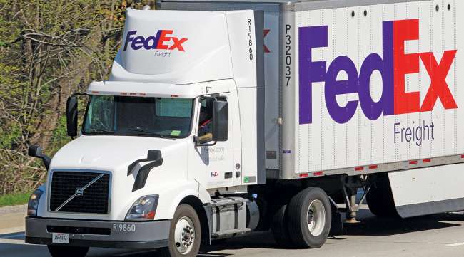 A FedEx Freight Truck