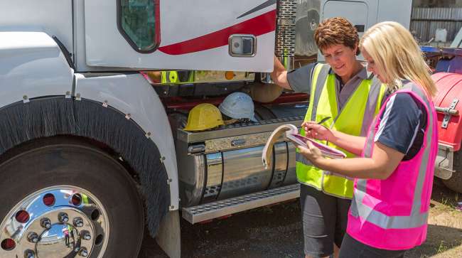 Image of female truckers