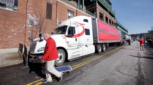 Truck Day at Fenway Park