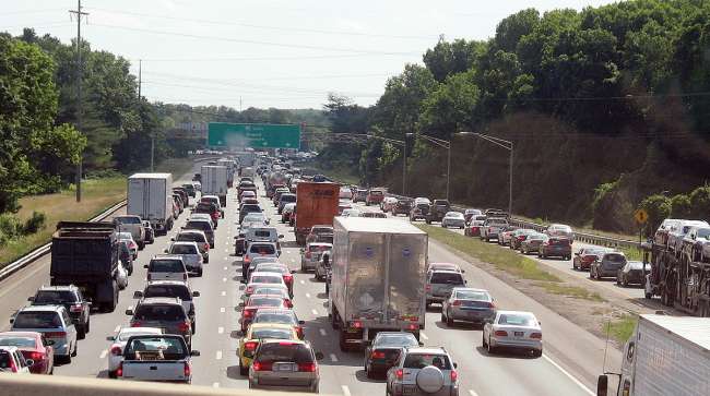 Traffic on Interstate 95 in Delaware