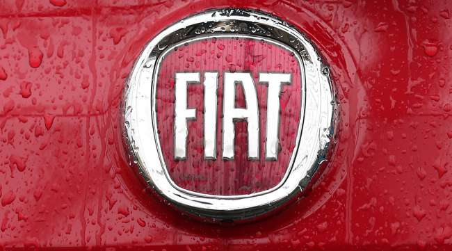 Closeup of Fiat logo