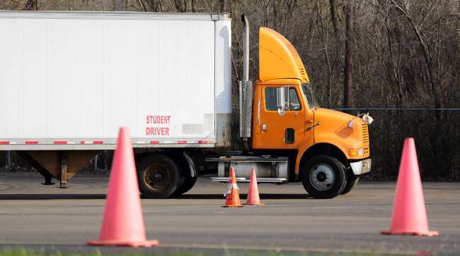 Image of student truck driver